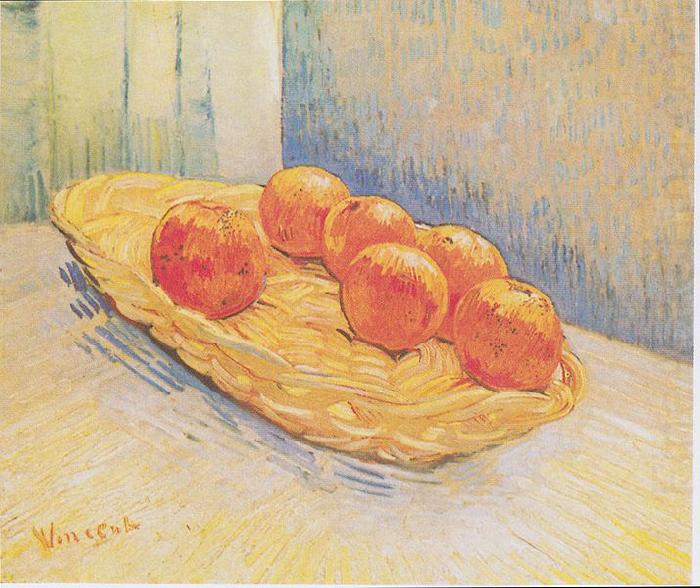 Still Life with Oranges Basket, Vincent Van Gogh